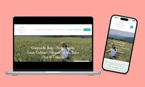 création d'un site one page optimisée pour le référencement naturel pour une naturopathe