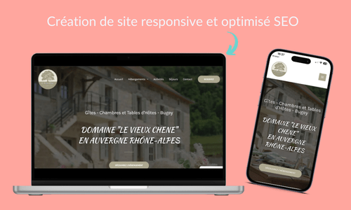 création de site pour des gîtes et chambres d'hôtes